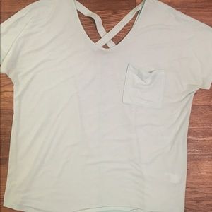 Teal/Mint Cross back Tee